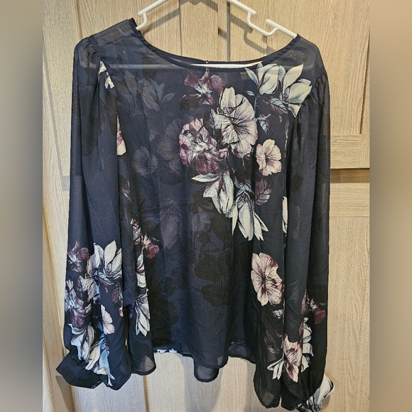 New Hope & Harlow Floral Wide Sleeve Blouse XL - Picture 1 of 9